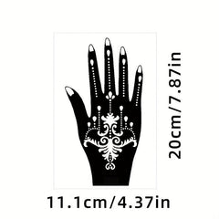 Reusable Glitter Tattoo Stencil Set - Abstract Pattern Templates