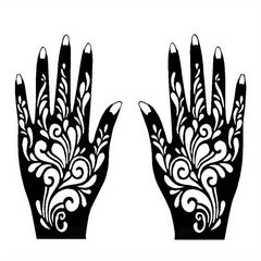 Reusable Glitter Tattoo Stencil Set - Abstract Pattern Templates
