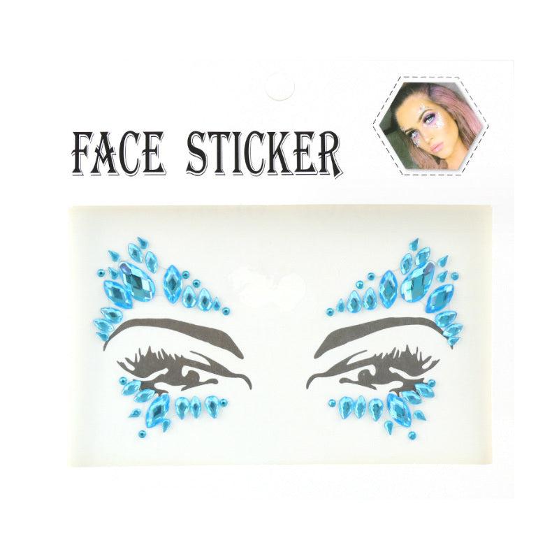 Halloween Makeup Gem Face Stickers DIY Acrylic Drill Stickers