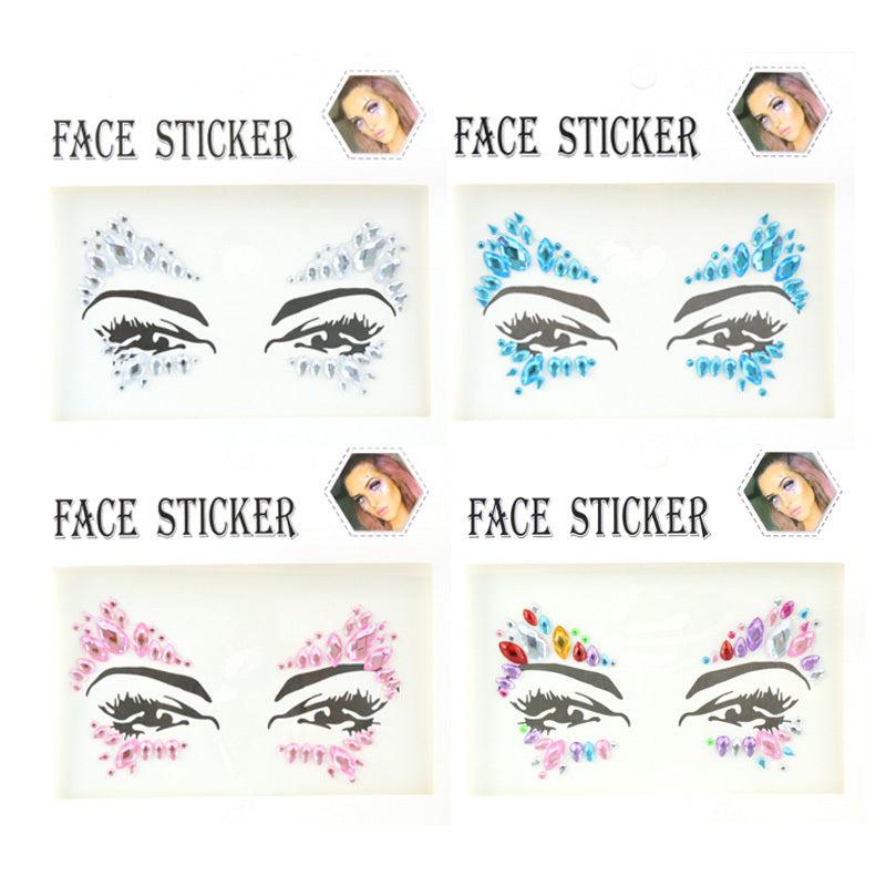 Halloween Makeup Gem Face Stickers DIY Acrylic Drill Stickers