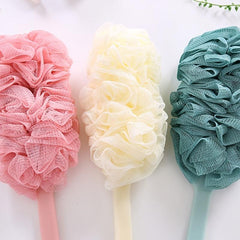 Extended Handle Body Loofah Massager for Skin Exfoliating