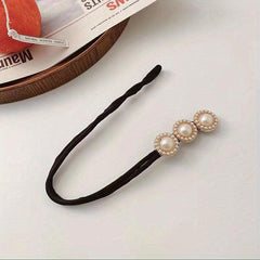Faux Pearl Hair Barrettes & Scrunchies for Easy Styling