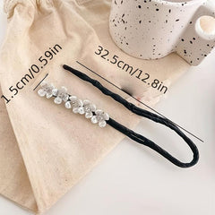 Faux Pearl Hair Barrettes & Scrunchies for Easy Styling