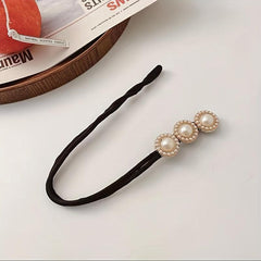 Faux Pearl Hair Barrettes & Scrunchies for Easy Styling
