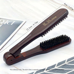 V Shaped Hair Straightening Comb Brush - Firm Grip Styling Comb