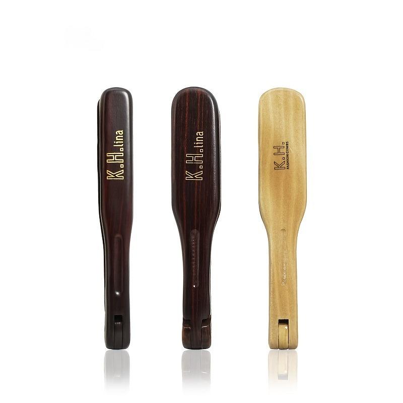 V Shaped Hair Straightening Comb Brush - Firm Grip Styling Comb