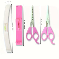 4pcs Hair Cutting Tools Trim Bangs Hair Tail DIY Styling Kit Scissors Cutting
