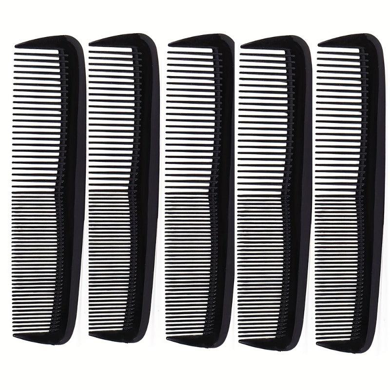 5pcs Heat Resistant Hairdressing Comb Double Sided Hair Styling Comb