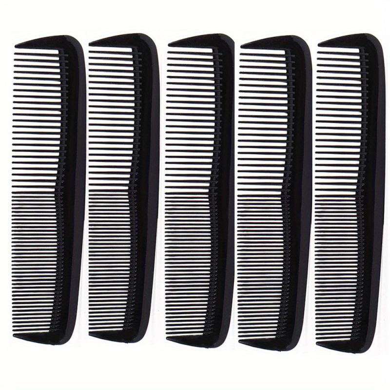 5pcs Heat Resistant Hairdressing Comb Double Sided Hair Styling Comb
