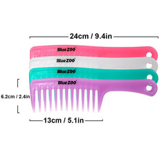 Anti static Hairdressing Comb Wide Toothed Detangling Hair Brush Heat Resistant