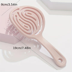 Round Hollow Out Hair Comb Massage Hair Brush Anti Static Hair Brush