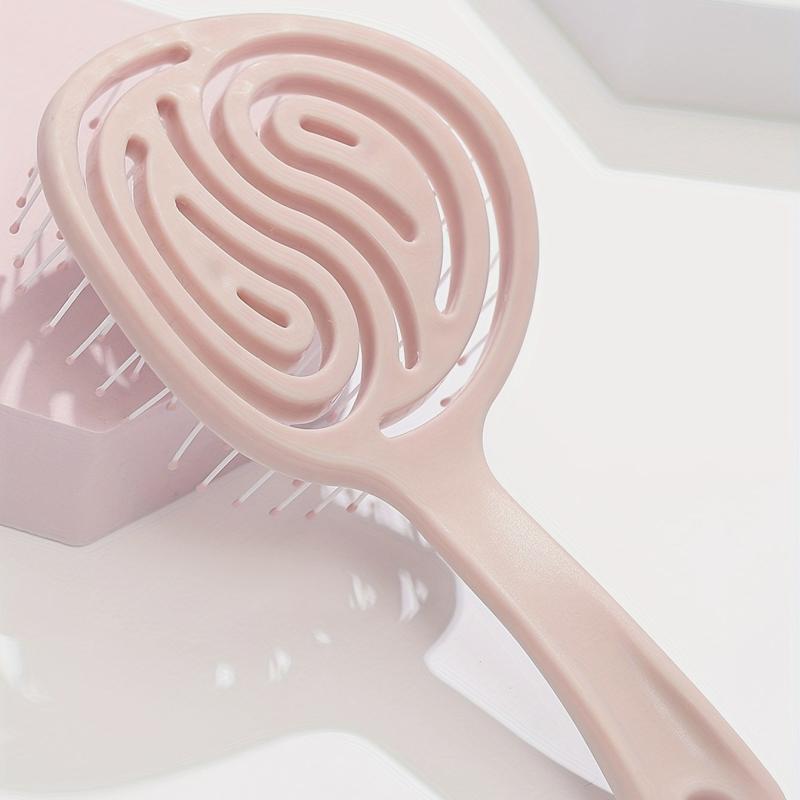 Round Hollow Out Hair Comb Massage Hair Brush Anti Static Hair Brush