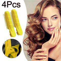 4pcs Volumizing Hair Curler Clips No Damage Hair Styler for DIY Hair Styling