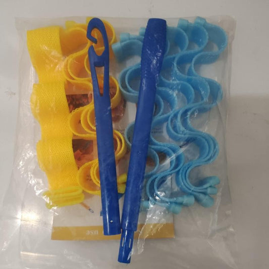 12pcs Water Ripple Hair Rollers Spiral Curls Kit with Styling Hooks