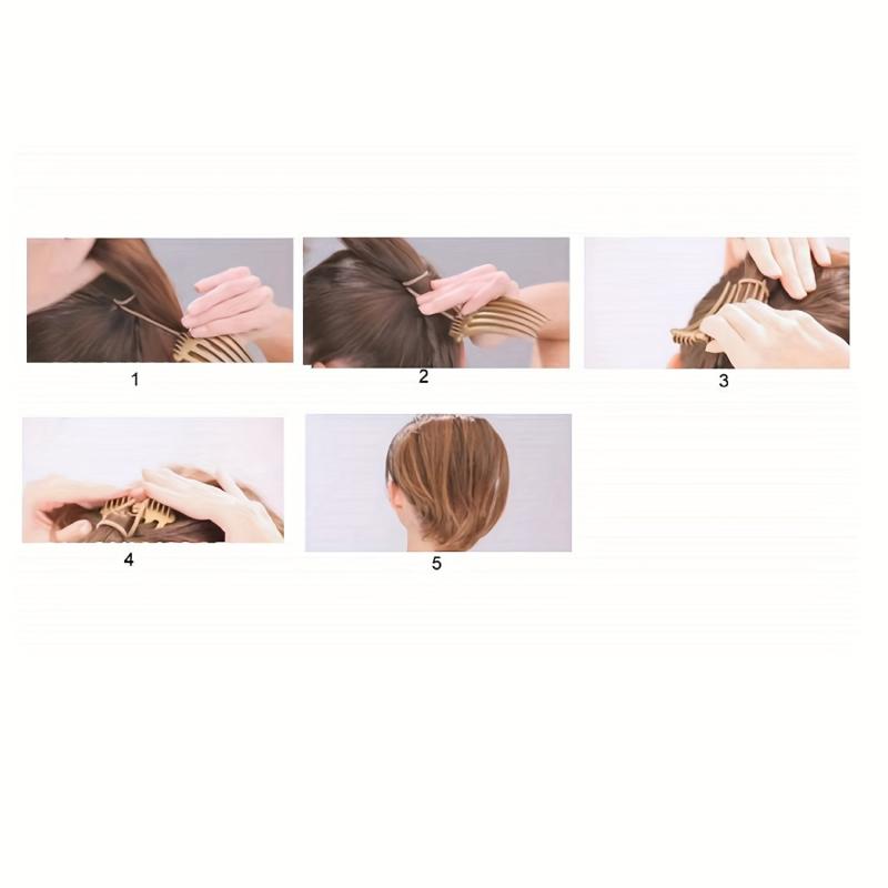 2pcs Bandette Combs Elastic Band Hair Volume Inserts
