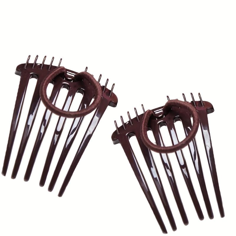 2pcs Bandette Combs Elastic Band Hair Volume Inserts