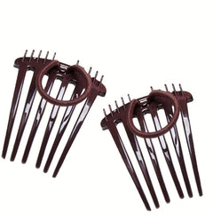2pcs Bandette Combs Elastic Band Hair Volume Inserts