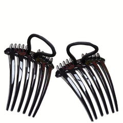 2pcs Bandette Combs Elastic Band Hair Volume Inserts
