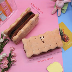 Sweet Paw Makeup Brush Bag Cookie Plush Organizer
