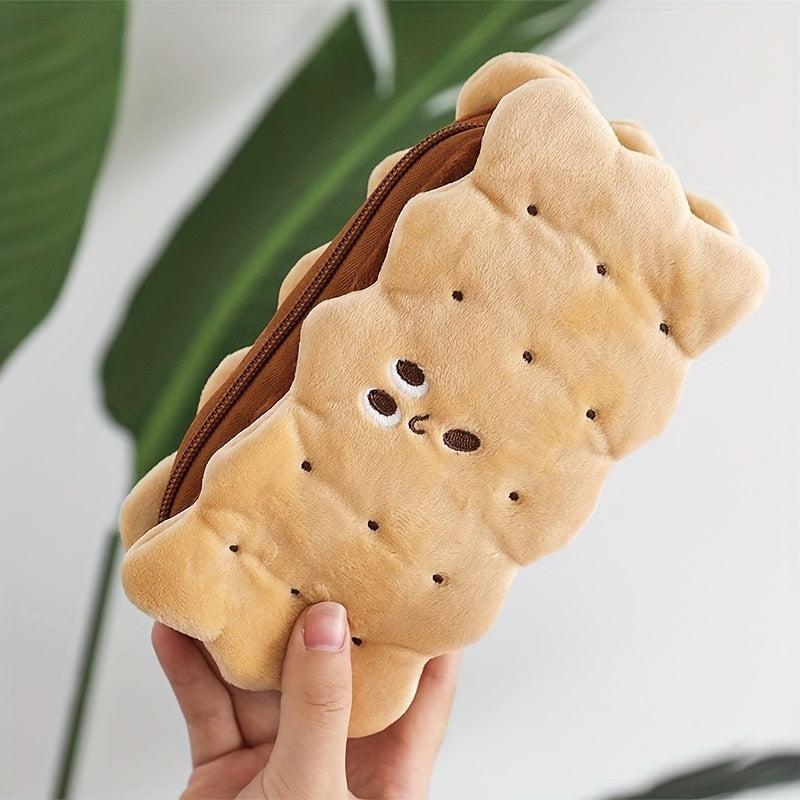 Sweet Paw Makeup Brush Bag Cookie Plush Organizer