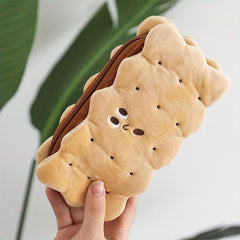 Sweet Paw Makeup Brush Bag Cookie Plush Organizer