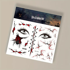 Halloween Tattoos Simulation Wound Scar Blood Temporary Tattoo Sticker