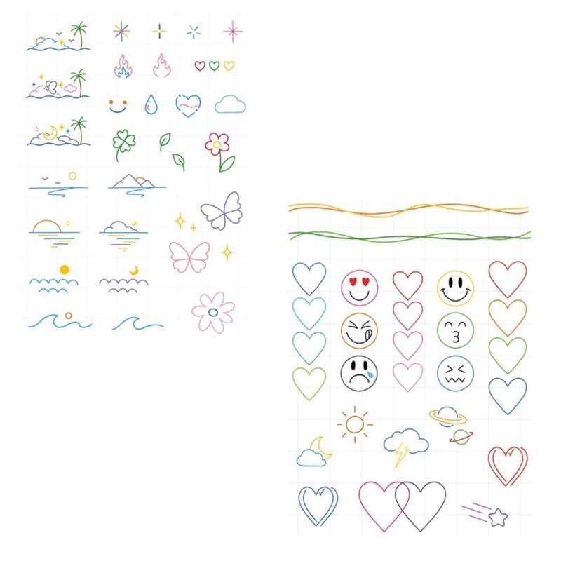 Waterproof Finger Tattoo Stickers Long Lasting Mini Size for Any Occasion