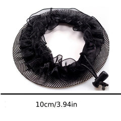 6pcs Reusable Elastic Bun Hair Nets for Women Girls