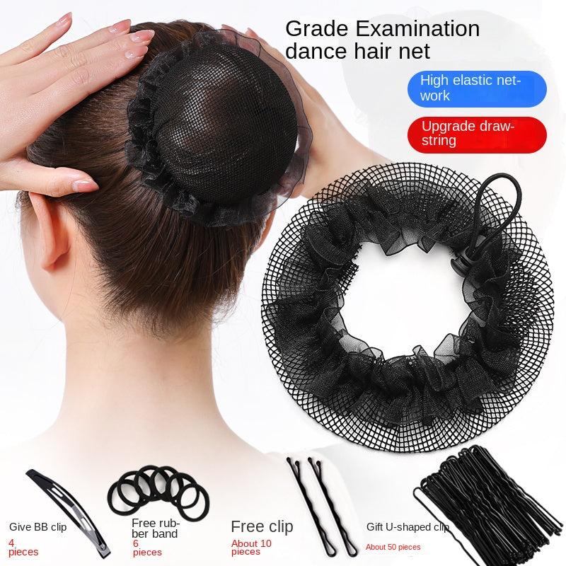 6pcs Reusable Elastic Bun Hair Nets for Women Girls