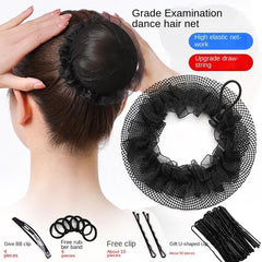 6pcs Reusable Elastic Bun Hair Nets for Women Girls