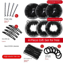 6pcs Reusable Elastic Bun Hair Nets for Women Girls