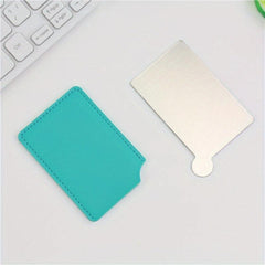 Mini Stainless Steel Makeup Pocket Mirror Portable Vanity Mirror