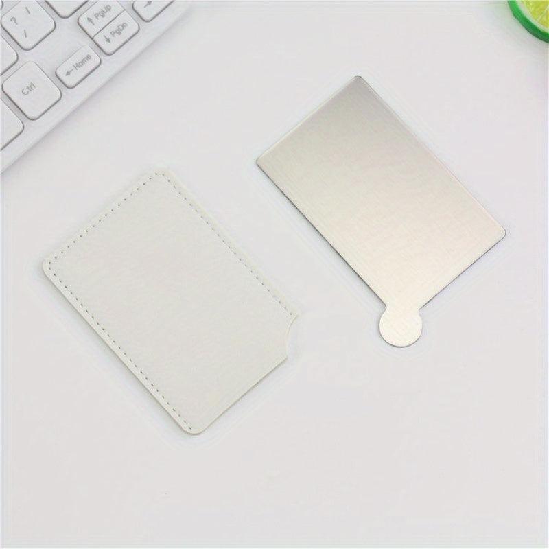 Mini Stainless Steel Makeup Pocket Mirror Portable Vanity Mirror