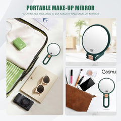 15X Magnifying Hand Held Mirror Double Side Folding Adjustable