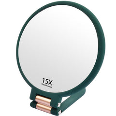 15X Magnifying Hand Held Mirror Double Side Folding Adjustable
