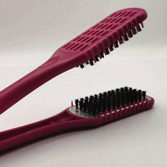 V Shaped Splint Comb Hair Brush Double Sided Straightener Styling Tool
