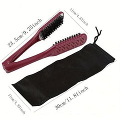 V Shaped Splint Comb Hair Brush Double Sided Straightener Styling Tool