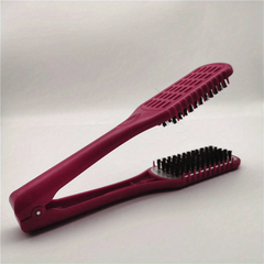 V Shaped Splint Comb Hair Brush Double Sided Straightener Styling Tool