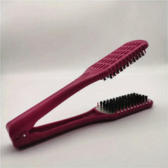 V Shaped Splint Comb Hair Brush Double Sided Straightener Styling Tool