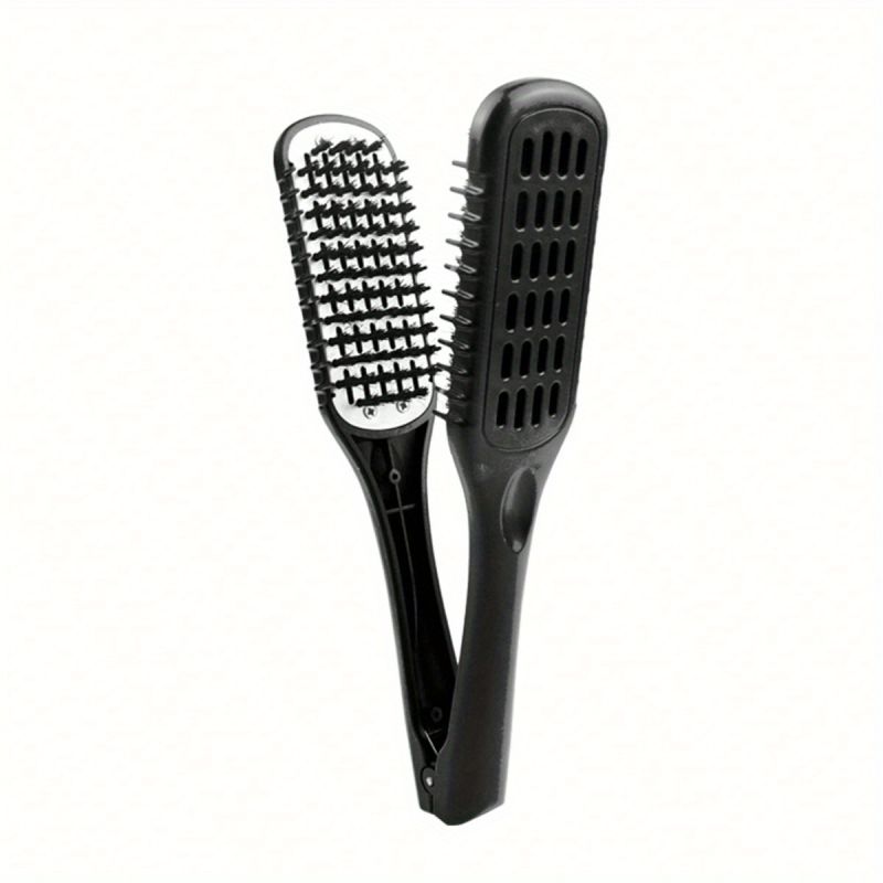 V Shaped Splint Comb Hair Brush Double Sided Straightener Styling Tool