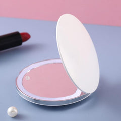LED Travel Makeup Mirror 3X Magnifying Touch Portable Double Sided