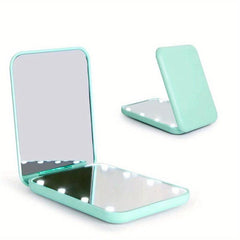 LED Pocket Makeup Mirror 1X 3X Magnified LED Mini Compact Travel Makeup Mirror