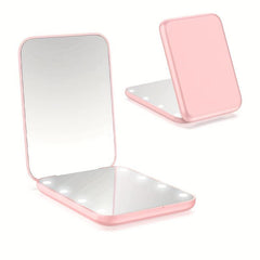 LED Pocket Makeup Mirror 1X 3X Magnified LED Mini Compact Travel Makeup Mirror