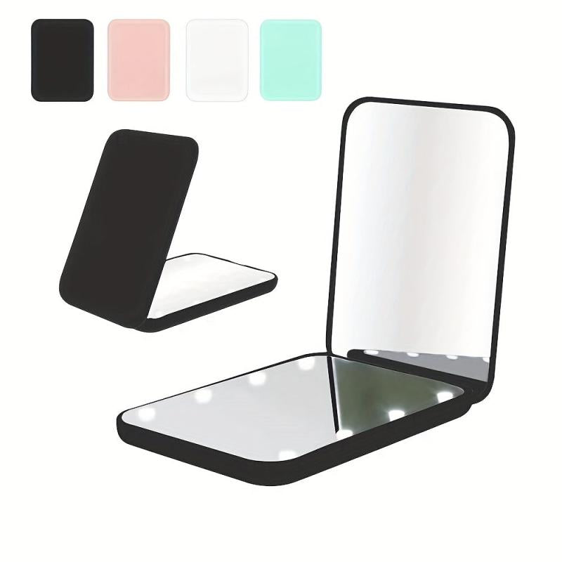 LED Pocket Makeup Mirror 1X 3X Magnified LED Mini Compact Travel Makeup Mirror