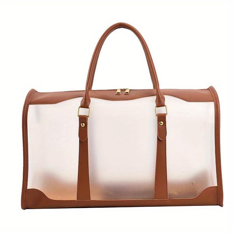 Large Waterproof Makeup Bag with Double Handles for Short Journeys