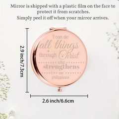 Travel Makeup Mirror - Inspirational Gift for Goddaughter, Mom, Sister