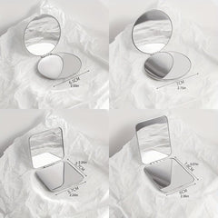 Portable Double Sided Stainless Steel Makeup Mirror