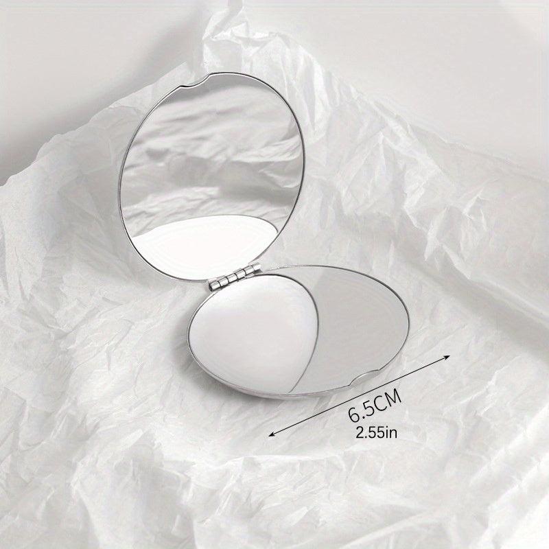 Portable Double Sided Stainless Steel Makeup Mirror