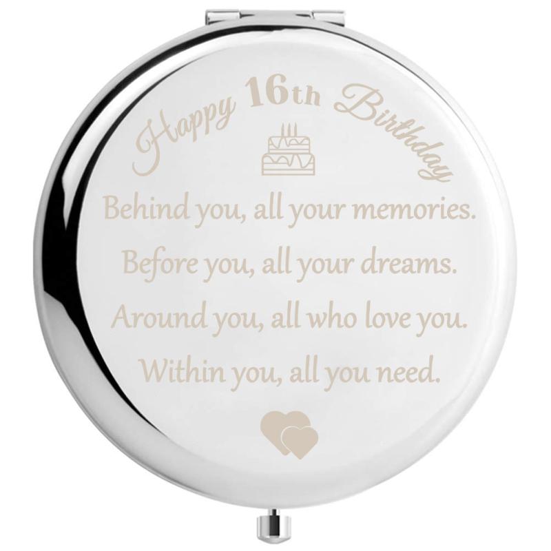 Compact Travel Makeup Mirror for Girls - Perfect Birthday Gift