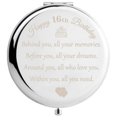 Compact Travel Makeup Mirror for Girls - Perfect Birthday Gift